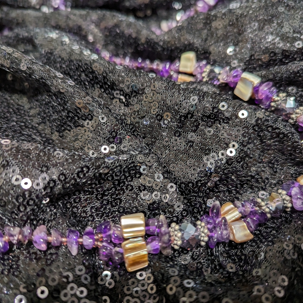 Two amethyst necklaces - Picture 3 of 5